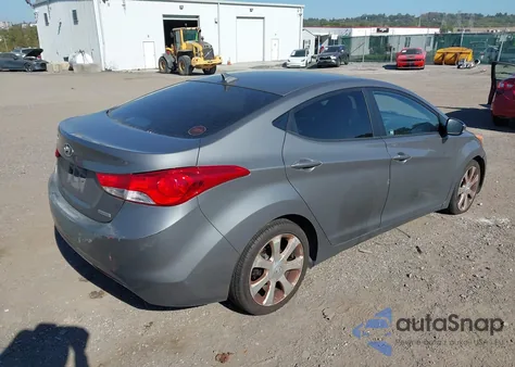 2013 Hyundai Elantra Limited z USA, uszkodzony, nr VIN 5NPDH4AE7DH216531